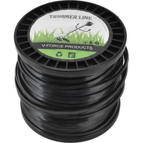 Fils de Débroussailleuse Ronde 3,3MM pour Tronçonneuse 50m Noir - KZQ (1/5)