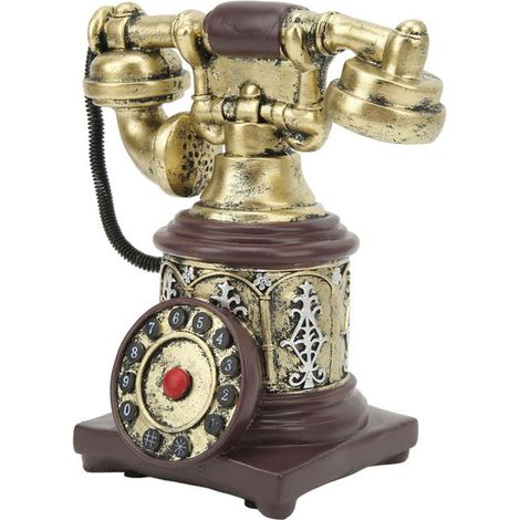 Antike Telefonornamente, Vintage-Festnetztelefonornamente, dekorative Ornamente für Zuhause, Café und Büro.