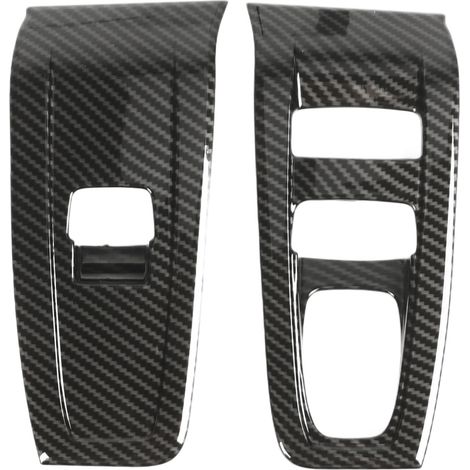 2 pièces garniture panneau interrupteur lève-vitre imitation carbone texture raffinée remplacement pour Subaru BRZ ZN8 ZD8 2022+ (1/5)