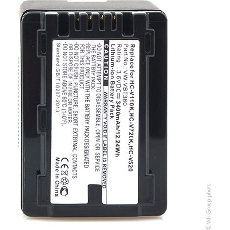 NX - Batterie  photo - caméra 3.6V 3400mAh - VW-VBT380VW-VBT190 (1/3)