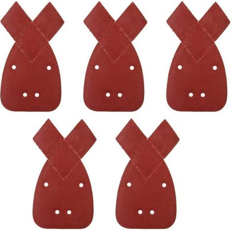 Feuilles abrasives pour ponceuse Black & Decker Detail Palm – Lot de 10 pièces, grain 60, format standard (1/5)