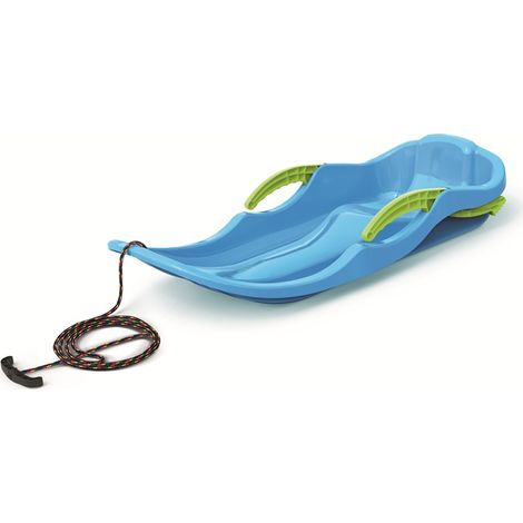 Prosperplast Schlitten Kinderschlitten mit Bremsen Bob Rodelschitten Race S blau