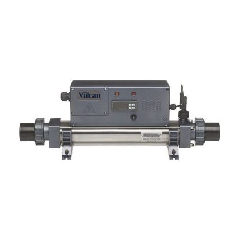 Réchauffeur électrique 12000W triphasé – Débit 4 à 17 m3/h – Résistances en titane – Thermostat digital 0 à 40°C – V8T3AVD – Vulcan