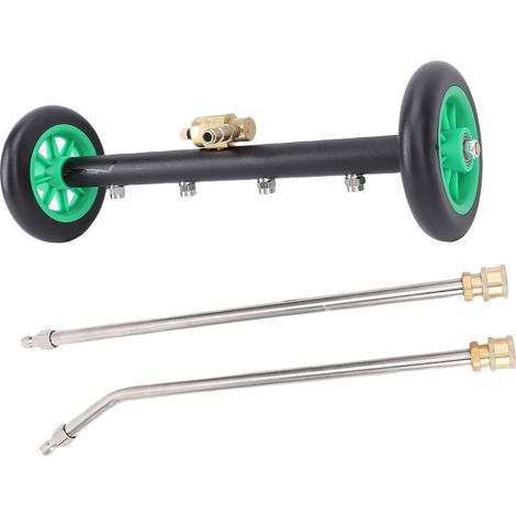 Kit nettoyeur châssis multifonction 4000 PSI 2.5 GPM lave voiture dessous adaptable angle, acier inox cuivre caoutchouc 1/4po 1+2 tiges (1/5)