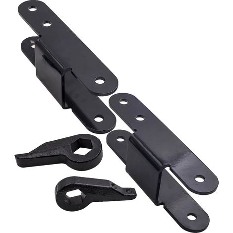 Kit de elevación, elevación delantera ajustable de 1" a 3", elevación trasera de 2", compatible con Chevy S10/Blazer, para GMC S15 Jimmy, material de acero forjado. (1/5)