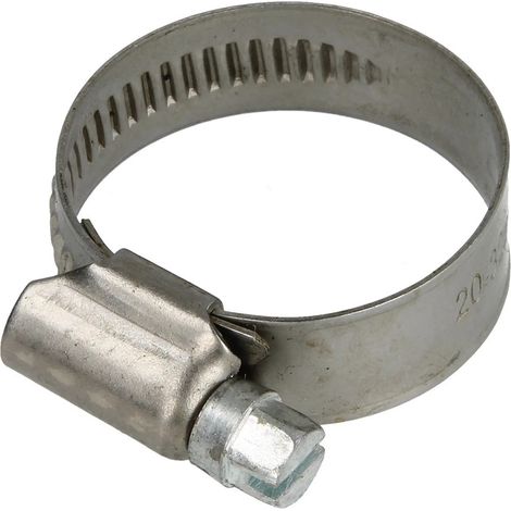 Collier de serrage 12 mm inox plage de serrage 20 - 32 mm