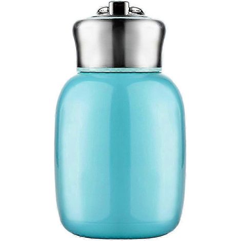 200-ml-Thermosbecher für Kinder, Vakuumflasche, Mini-Wasserflasche, Reiseflasche aus Holz-Blue (1/5)