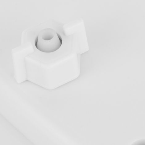 Selbstreinigende Hygienedusche ohne Stromanschluss mit Aufsatz für eine weiße G1/2-Düse, einfaches Bidet mit Handbrause für Frauen, ABS, 435 x 150 mm (1/5)