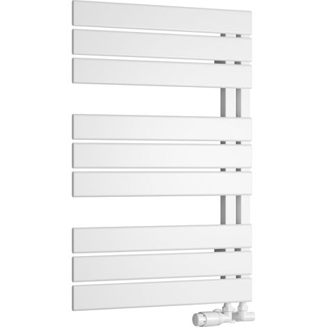 Reina Pettino Flat Panel Heated Towel Rail 823mm H x 550mm W - White (1/3)