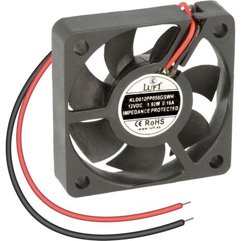 Ventilador 12Vdc Medidas 40x40x10mm 2 Cables 1,44W Friccion LUFT (1/2)