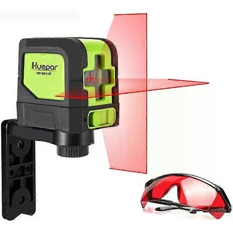 Niveau laser à faisceau rouge - 20 mW, 2 lignes, 1 V1 H pour murs et sols - (1/5)