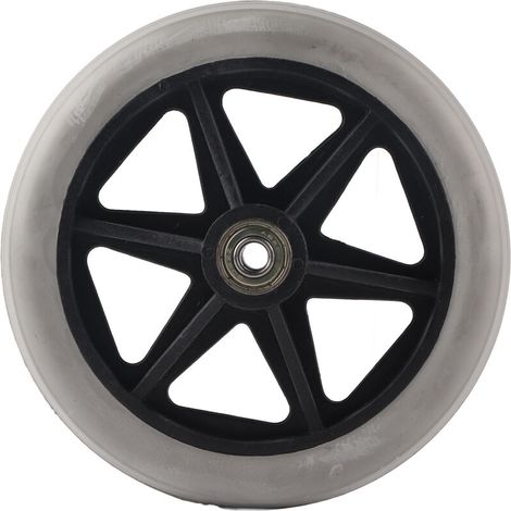 Ersatzrad für Rollstühle, 5 Löcher, aus Polyurethan, mit 608ZZ Metalllager.
