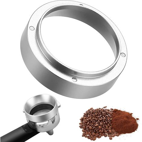 51mm Anneau de Dosage de Café, Entonnoir pour Espresso, Accessoire de Machine à Café, Anneau de Dosage en Aluminium avec Magnétique, Entonnoir de Remplissage, pour Tasses de Trempage Precise (1/5)