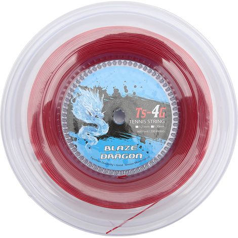 Corde de raquette de tennis 1.3mm 200m bobine rouge pour entraînement quotidien amateur pratique (1/5)
