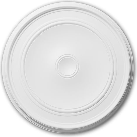 Rosone soffitto parete 156044 Profhome elemento decorativo elemento soffitto design classico senza tempo bianco Ø 62 cm (1/5)