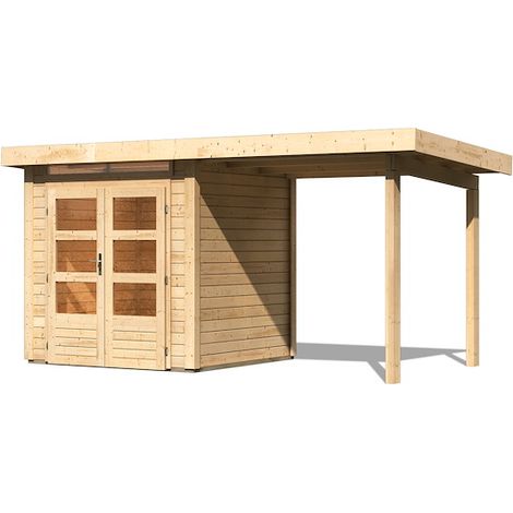 GH Kandern 1 natur 204x204x230 Anbaudach 300cm