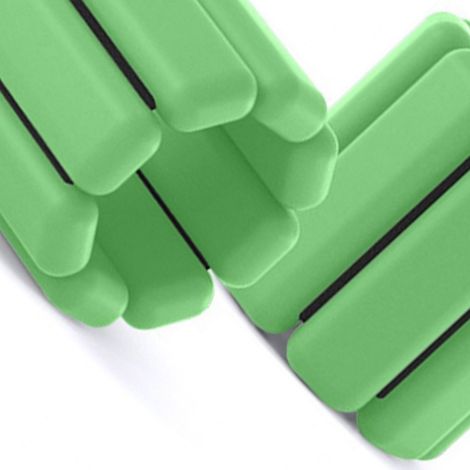 Gewichtetes Silikon-Armband und -Fußkettchen, ideal für Fitness, Schwimmen und Yoga. Geeignet für Damen und Herren. Gewicht: 900 g (ca. 2 Pfund). Farbe: Fruchtgrün. (1/5)