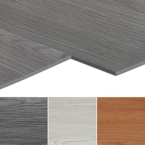 Wolketon Suelo de vinilo de diseño, Tira de vinilo autoadhesiva, Suelo de vinilo Deluxe, 91,5 cm x 15,2 cm x 2 mm, 18 piezas 2,51 m² Madera oscura