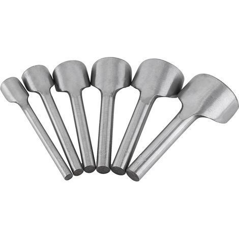 Set mit 6 DIY-Lederhalbrundschneidern, Gürtelschneidern für Heimnähprojekte (15-40 mm) (1/5)
