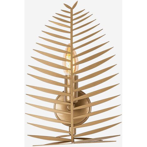 Dekorative Metall-Wandleuchte E14 Leaf (1/4)