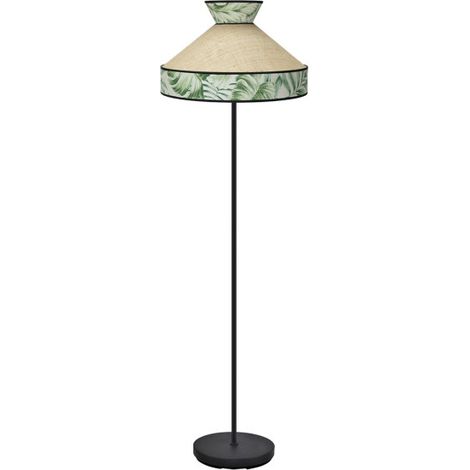 Lampada da terra per soggiorno "Costantinopoli" Ø40x156cm 1xE27 (lampadina non inclusa) beige e verde