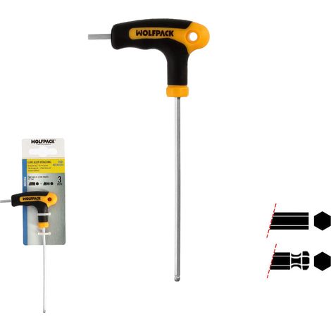 Chiave A Brugola Con Impugnatura A Sfera Forma T 3.0 mm. con appendiabiti (1/4)