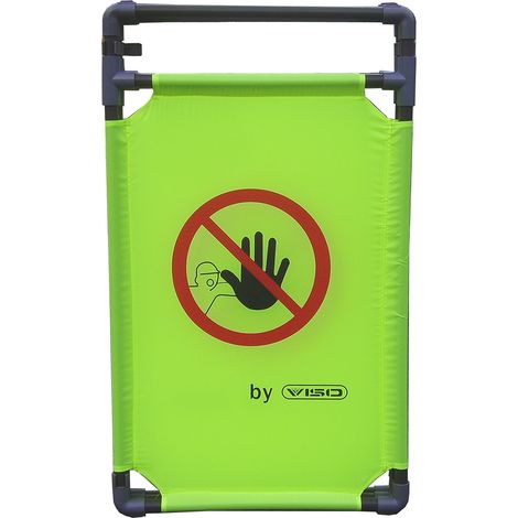 Barrière sécurité RS PRO Gris, Jaune en Polyester Haut. 1 m ( Prix pour 1 ) (1/2)