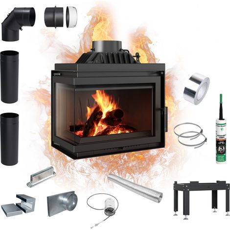 Kamineinsatz Gusseisen KRATKI SIMPLE links 8 kW Ø 200 (1/5)