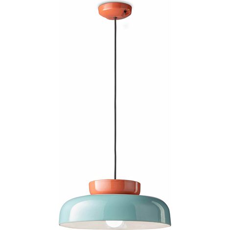 DECO' MARACANÀ C2745, Lampada a Sospensione, Ferroluce - Colore: Arancione (1/2)