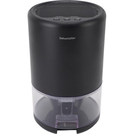 Déshumidificateur moderne portable pour maison 36W 1L en PP PET très silencieux arrêt auto avec éclairage 7 couleurs pour pièce noir prise UE (1/5)