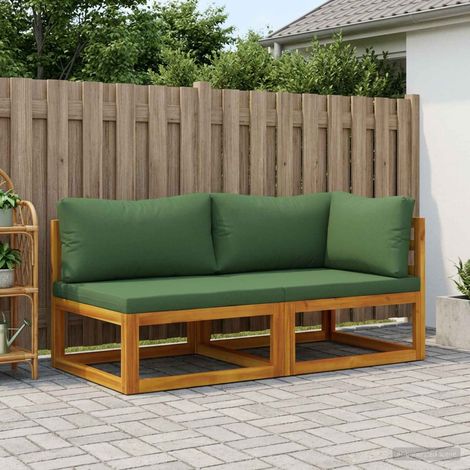 vidaXL Sectional Sofa Set with Cushions 2 pcs 2-Seater (1/5)