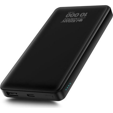 Powerbank 10000 Mah USB-C Entrée Sortie USB-A - Pour Smartphone Et Tablette - Noir (1/3)