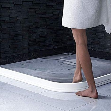 Shower Threshold Water Dam Silicone White, 100 cm (1/5)
