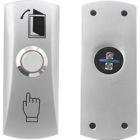d'urgence Bouton de Sortie NO/COM Bouton de Dégagement D'accès à la Sortie de Porte en Acier Inoxydable pour Le Verrouillage du Contrôle D'accès, Open (1/5)