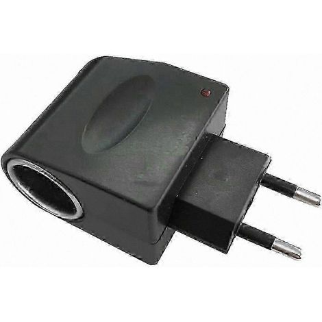 Adaptateur 12V DC vers prise 220V AC, convertisseur de courant pour véhicule, chargeur secteur portable, embase femelle, alimentation électrique pour camping et voyage. (1/5)
