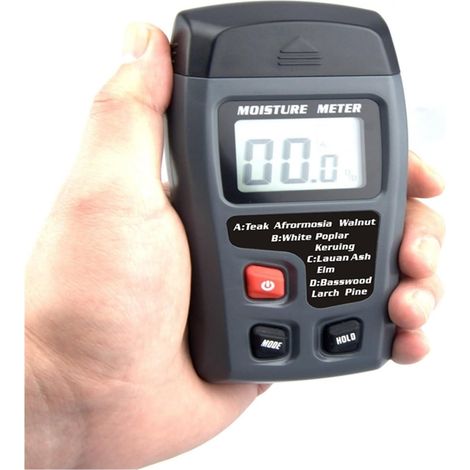 Humidimètre Humidimètre numérique for bois Outil de mesure de l'humidité du bois Détecteur d'humidité du boisRésolution + -0,1% / Précision 0,5% Plage: 099,9%