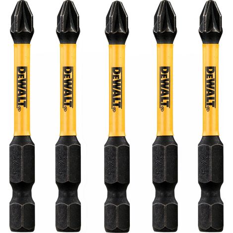 DEWALT DT7391T-QZ Extreme Impact Torsion Bits PZ2 x 57mm (Pack 5) DEWDT7391TQZ