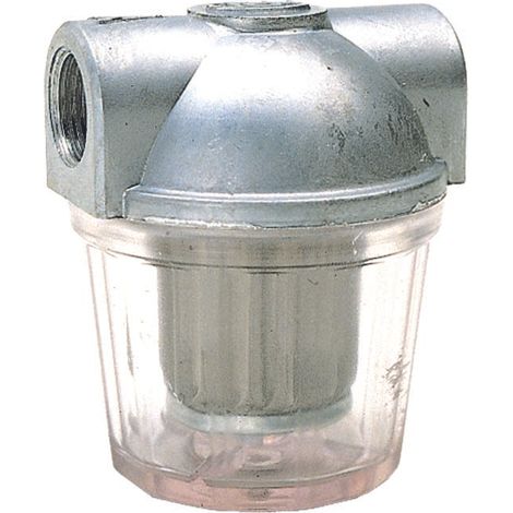 Filtro gasolio 3/8" 1 via in alluminio con cartuccia