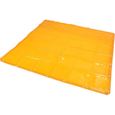 Rideau de soudure 5.7x5.7FT ignifuge anti-UV niveau 6 écran de protection soudure orange (1/5)