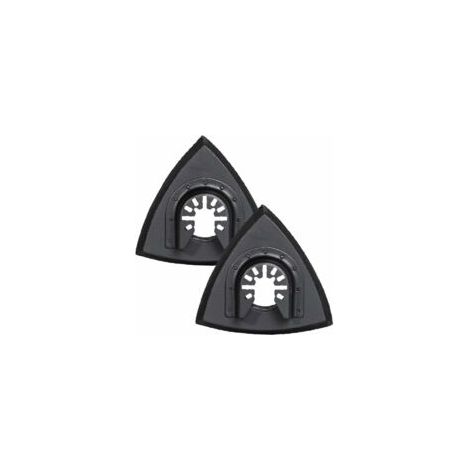 Almohadillas de lijado triangulares de 80 mm – Almohadillas de lijado para multiherramientas oscilantes, para lijar madera. 2 unidades.
