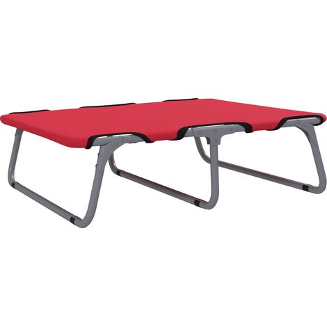GagaLit pour chien pliable pour interieur et exterieur 71x58x20 cm Rouge (1/5)