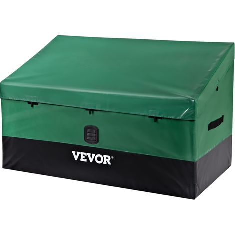 Boîte de Rangement Extérieur 440 L Coffre de Stockage Jardin Étanche Portable Cadre Galvanisé Bâche PE Garder Outils Garage Jouets des Enfants pour Maison Camping Terrasse Piscine 122x63x75 cm (1/5)
