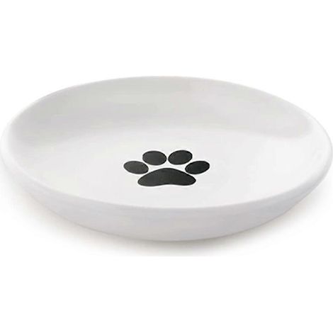 comederos para gatos, de cerámica, diseño poco profundo, estampado bonito, para gatitos y animales pequeños. (1/5)