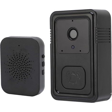 Sonnette vidéo sans fil, Wi-Fi 2,4 GHz, audio bidirectionnel, stockage cloud, sans abonnement, vue de la tête aux pieds, changeur de voix (1/5)