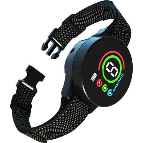 pair Collier vibrant - - Collier anti-aboiement, pas de choc statique, 8 niveaux de sensibilité réglable, rechargeable, 3 modes sonores, vibration et forte vibration (1/4)