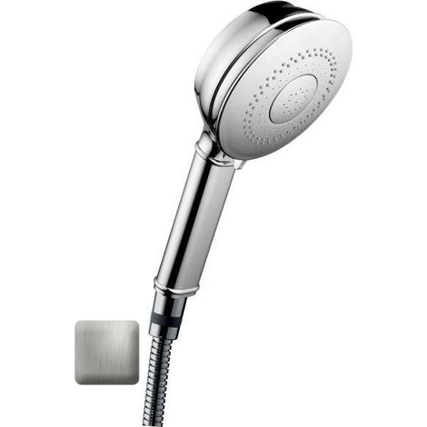 Douchette 3 jets basse pression Classic nickel satiné - Bossini B00192094 (1/2)