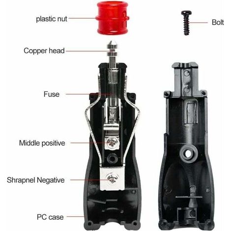 Prise allume cigare male,Adaptateur male allume cigare,Prise Fiche Male Allume Cigare,Fiches pour adaptateurs d'allume-cigare européens 12V - 2PC