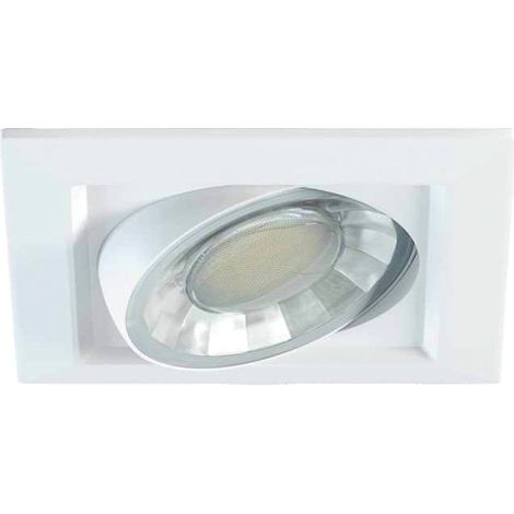 Aro Empotrado Cuadrado Modelo Miriam Led 8W-220V Calida (1/3)