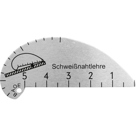 Fortis Schweißnahtlehre kurvenförmig