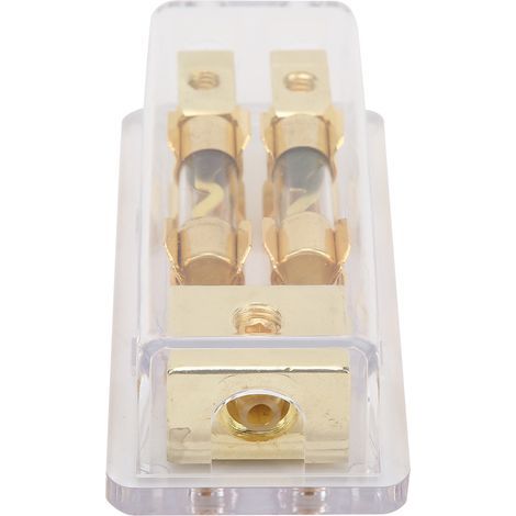 60-A-Stromverteilerblock, 1 Eingang, 2 Ausgänge, Audio-Splitter, Sicherungshalter für Auto, Wohnmobil, Solaranlage (1/5)